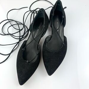 NEW! Stuart Weitzman Gilligan Lace-Up d'Orsay Flat Size 8M $398